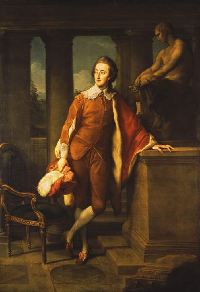 Detail of Portrait of Anthony Ashley-Cooper, 5th Earl of Shaftesbury by Pompeo Girolamo Batoni