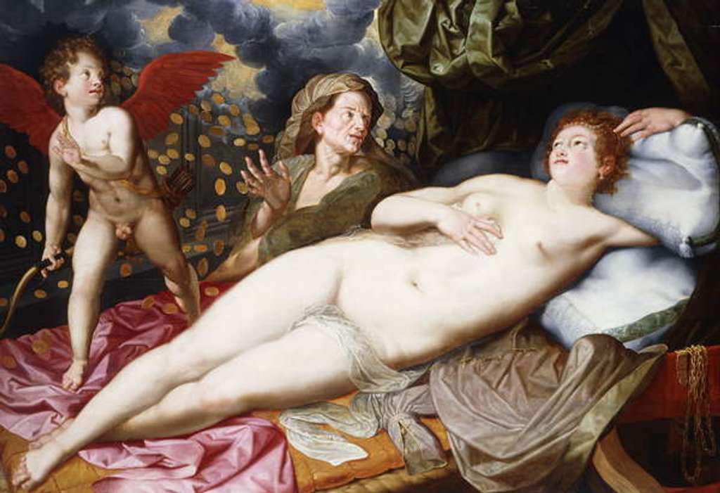 Detail of Danae by Vincent Sellaer