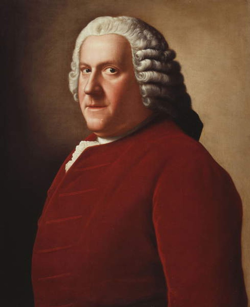 Detail of Portrait of Willem Bentinck, 1st Count Bentinck, half-length, in a Red Velvet Coat, 1755 by Jean-Etienne Liotard