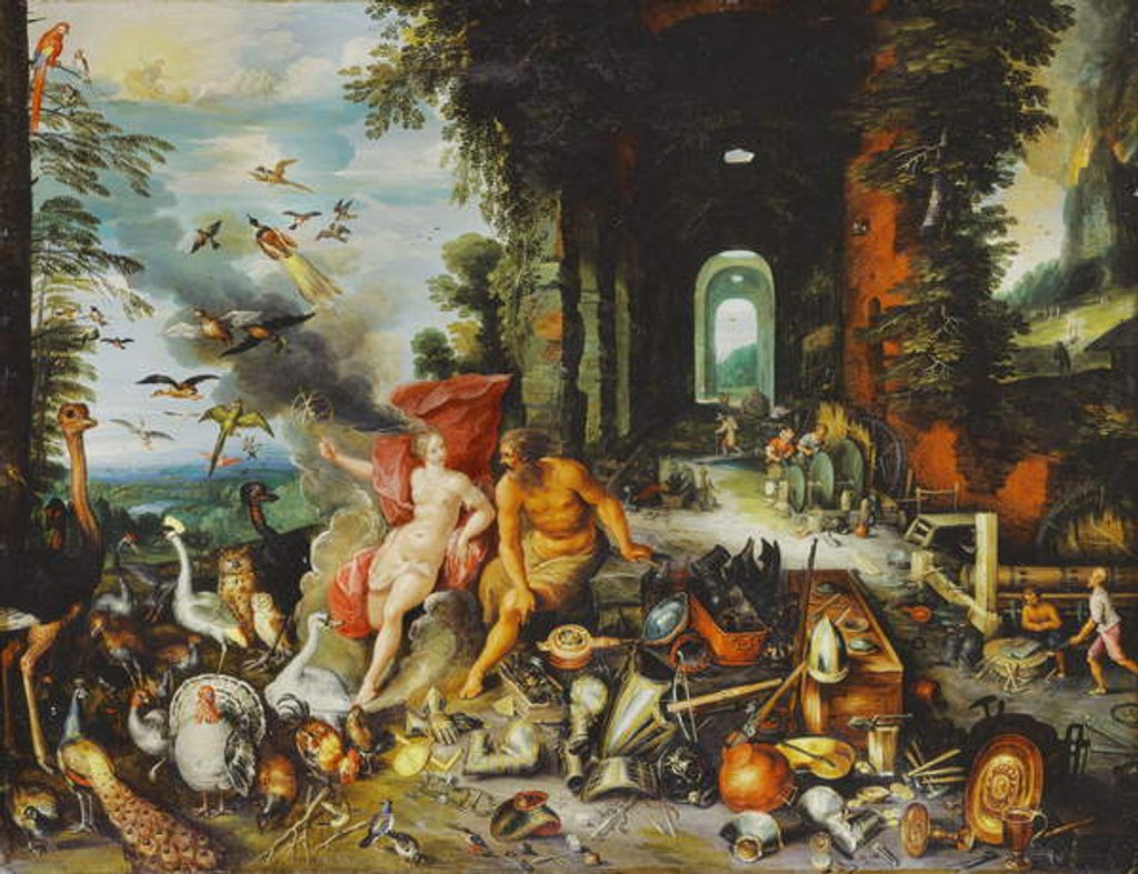 Detail of An Allegory of Air and Fire by F. & Brueghel J. (1601-78) Francken