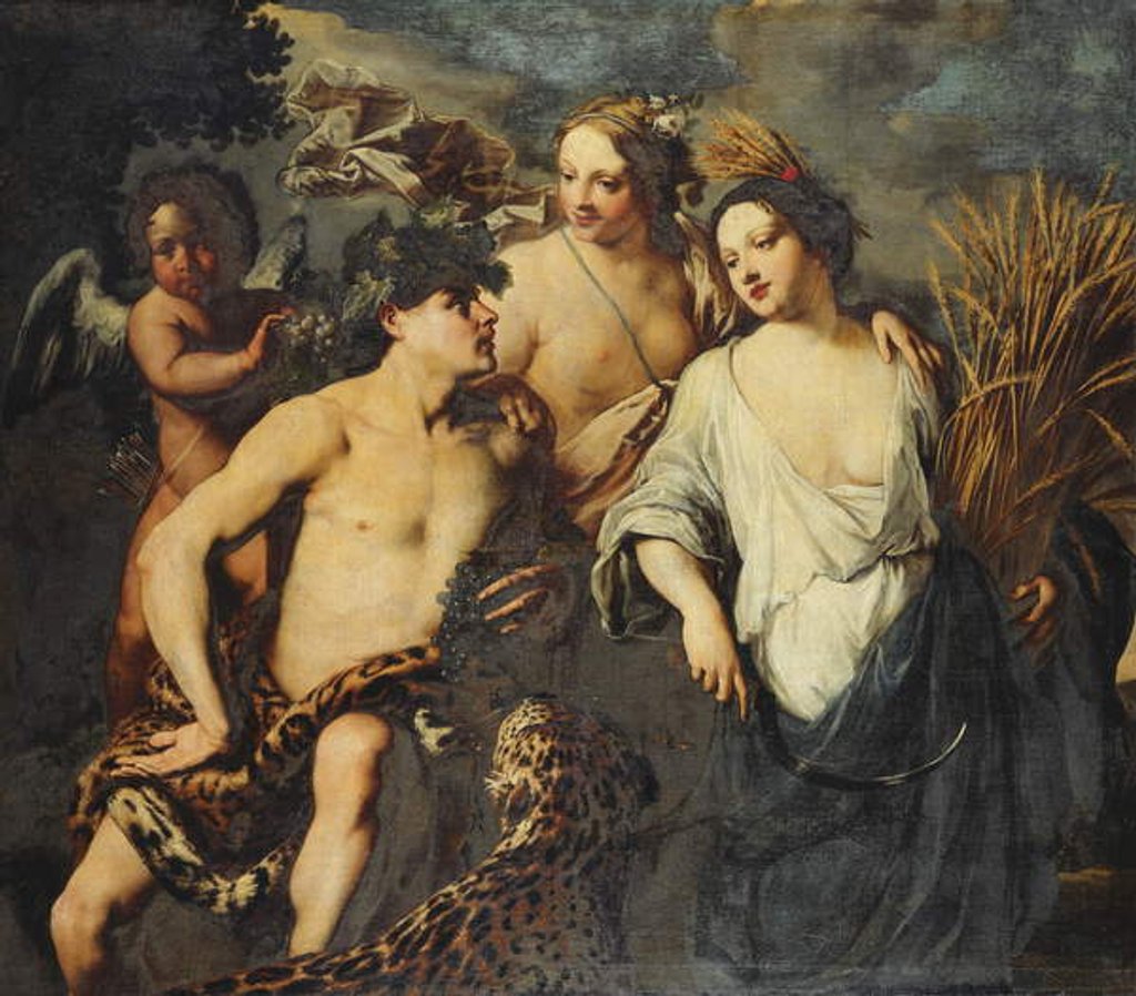 Detail of Sine Cerere et Baccho friget Venus, 1645 by Jan van Bike Miel