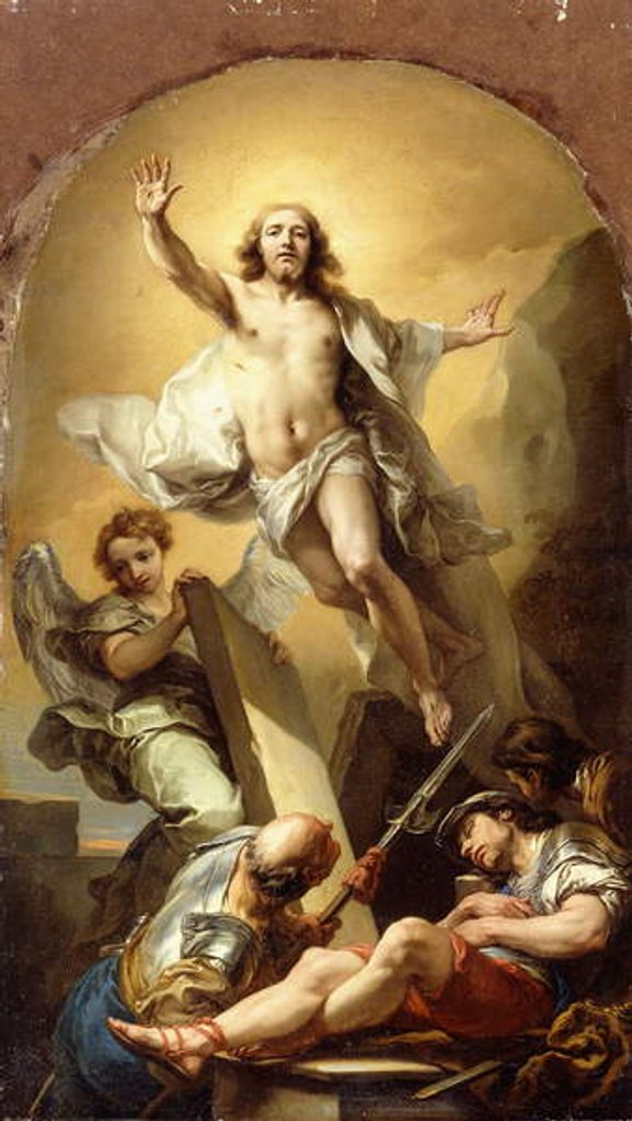 Detail of The Resurrection by Carle van Loo
