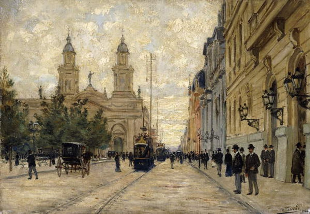 Detail of Santiago de Chile, 1904 by Fernando Laroche