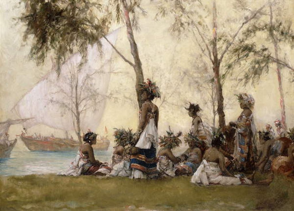 Detail of The Maiden's Isle, Zanzibar by Maurice Randall