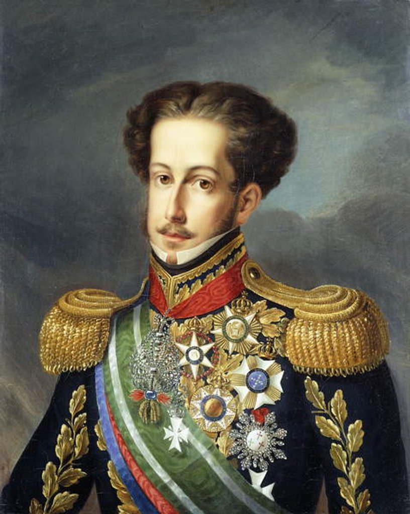 Detail of Dom Pedro I, Emperor of Brazil, c.1816 by Jean Baptiste Debret