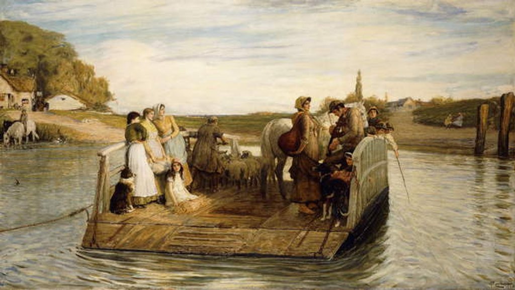 Detail of The Ferry, 1881 by Robert Walker Macbeth