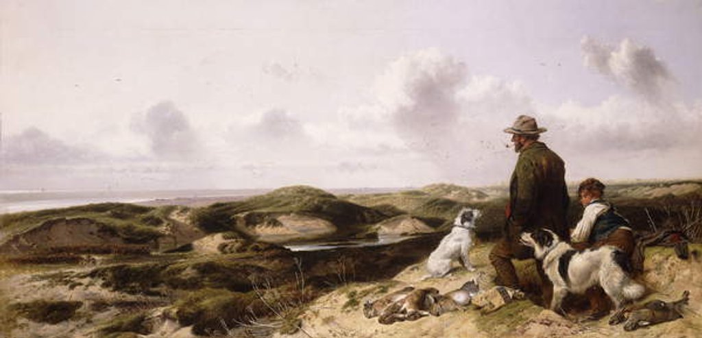 Detail of Lytham Sandhills, 1864 by Richard Ansdell