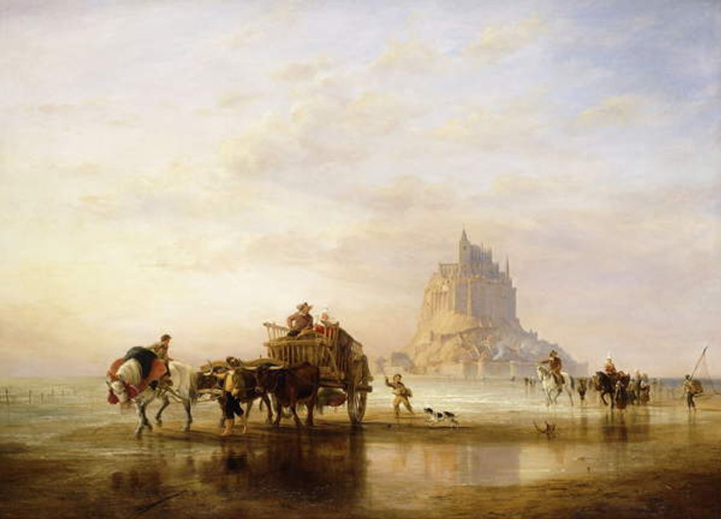 Detail of Mont St. Michel, 1840 by Edward William Cooke