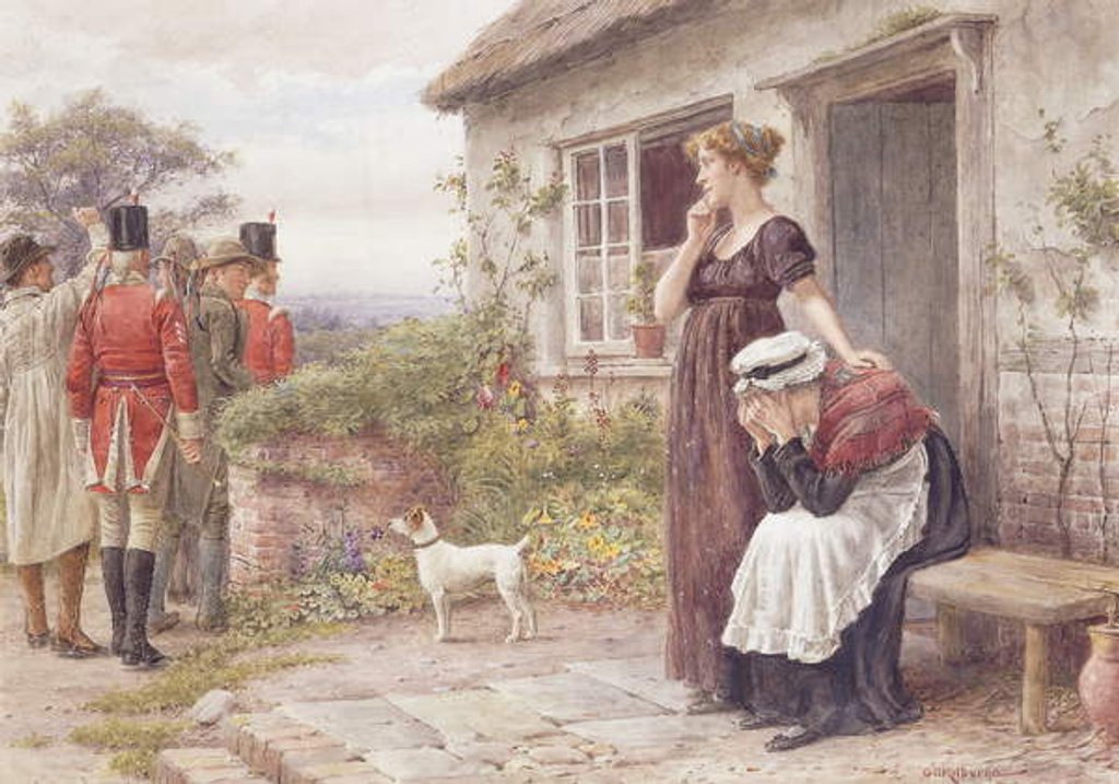 Detail of The Press Gang, by George Goodwin Kilburne