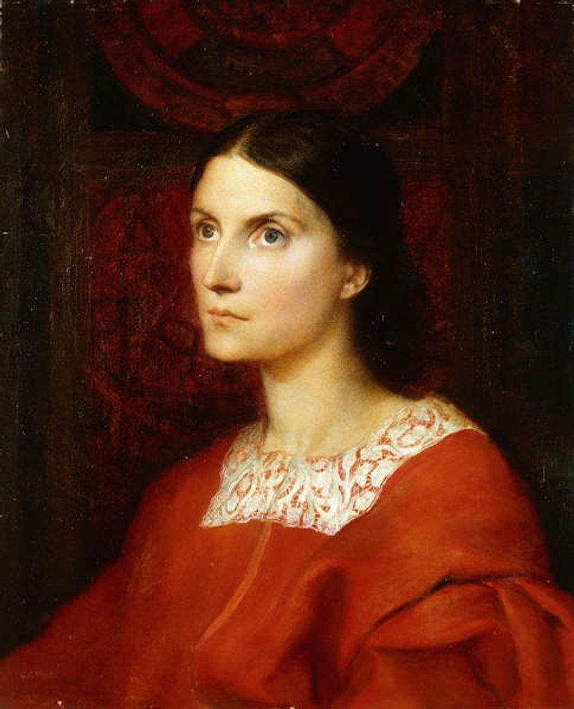 Detail of Portrait of Lady Wolverton, nee Georgina Tufnell by George Frederic Watts