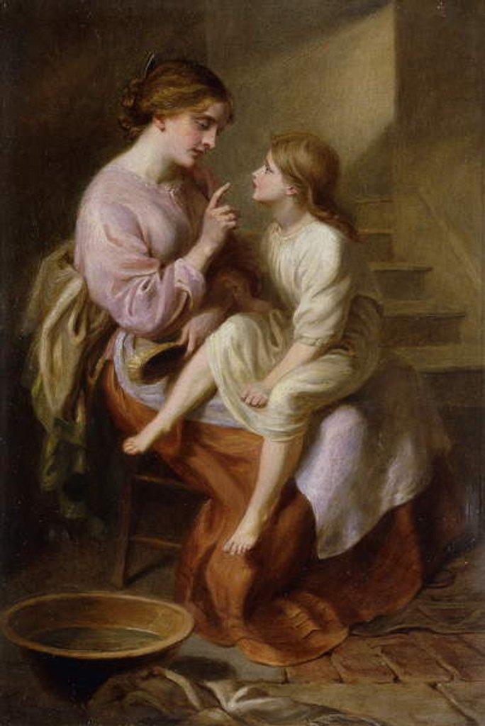 Detail of The Fairy Tale, by Frederic James Shields