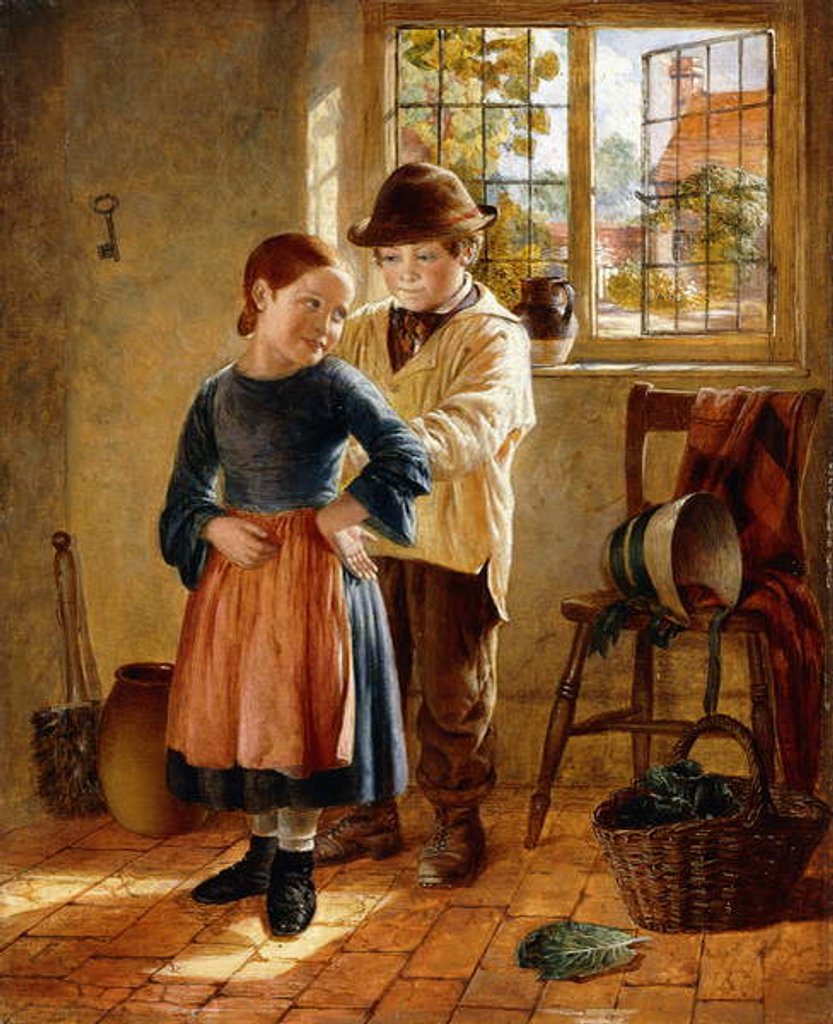 Detail of Hook my Frock, 1858 by William Hemsley