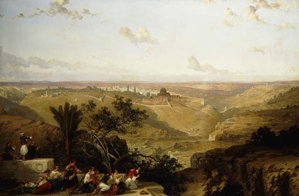 Detail of Jerusalem, 1860 by David Roberts
