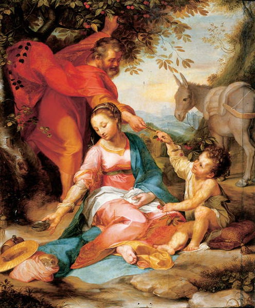 Detail of The Rest on the Flight into Egypt c. 1570-73 by Federico Fiori Barocci or Baroccio