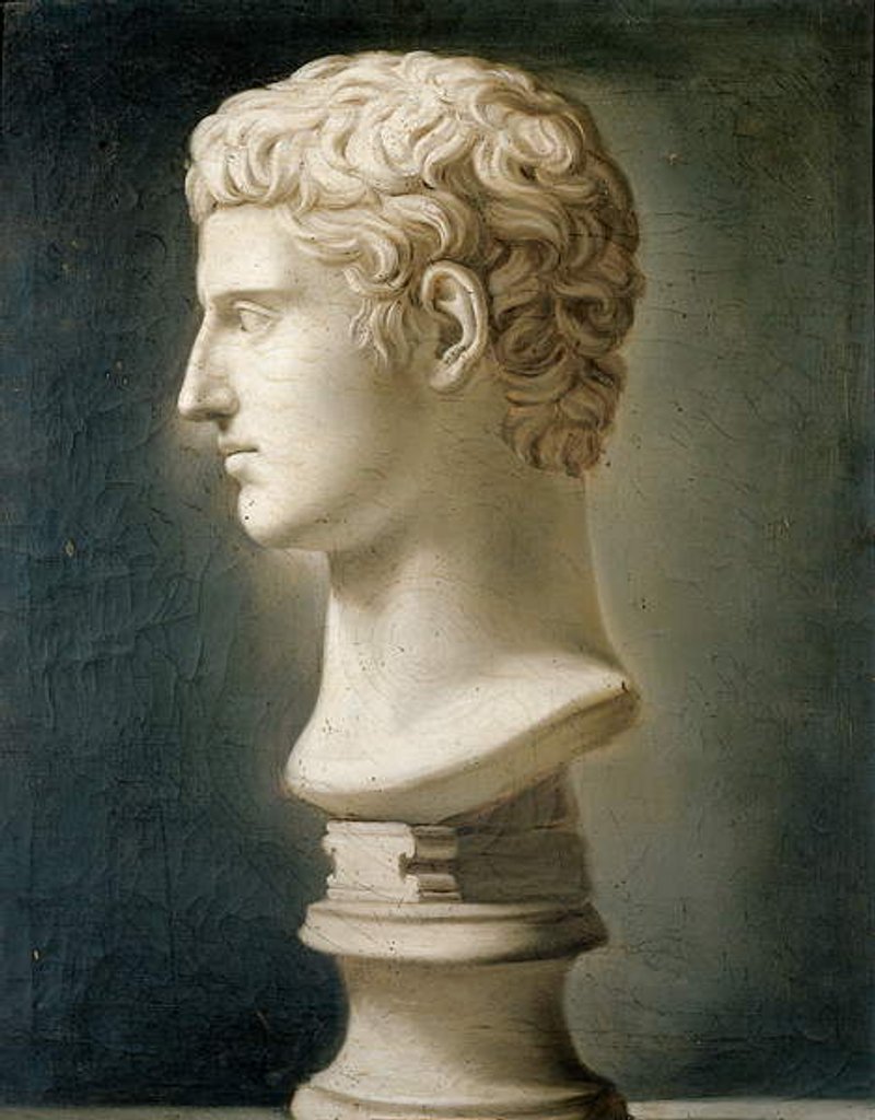 Detail of Bust of Caesar Augustus, c.1800 by School Italian
