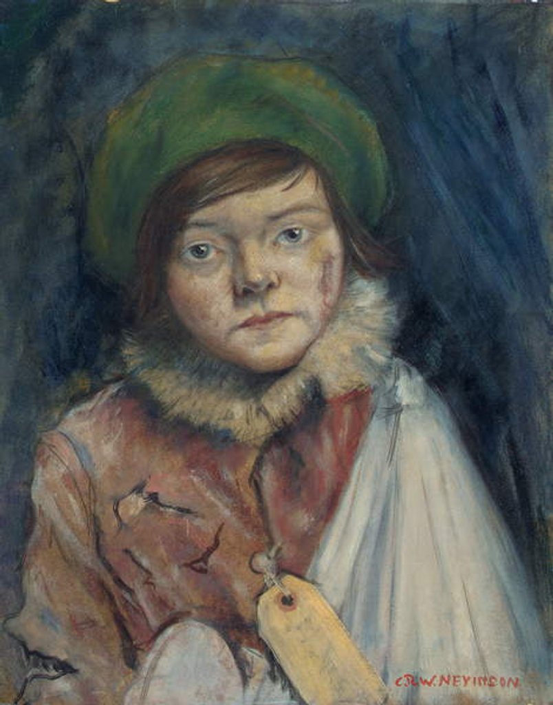 Detail of Camden Town Kid, or Cockney Stoic, 1940 by Christopher Richard Wynne Nevinson