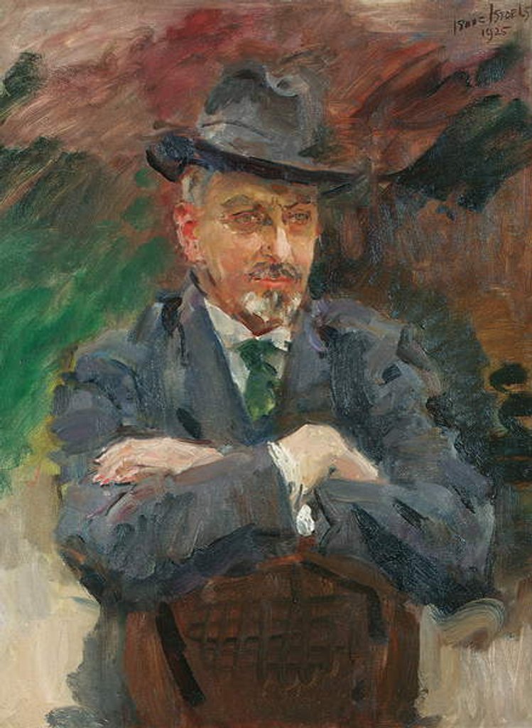 Detail of Portrait of J. Wolterbeek Muller, 1925 by Isaac Israels
