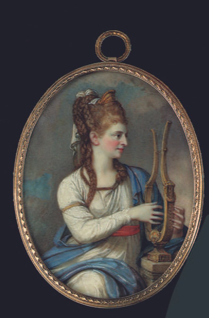 Detail of Sara Gustava Adelaide Schwan, 1797 by Giovanni Domenico Bossi