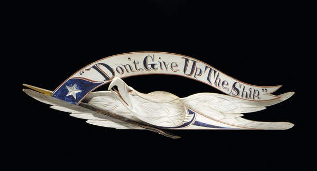 Detail of A Carved and Painted Spreadwing Eagle by John Haley Bellamy