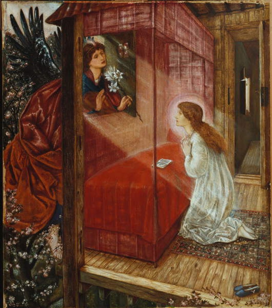 Detail of The Annunciation, 1863 by Edward Coley Burne-Jones