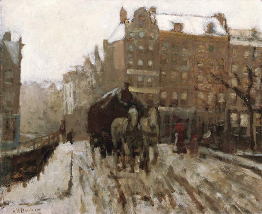 Detail of Bridge over Singel Canal by the Paleisstraat, Amsterdam, c.1895-1900 by Georg-Hendrik Breitner