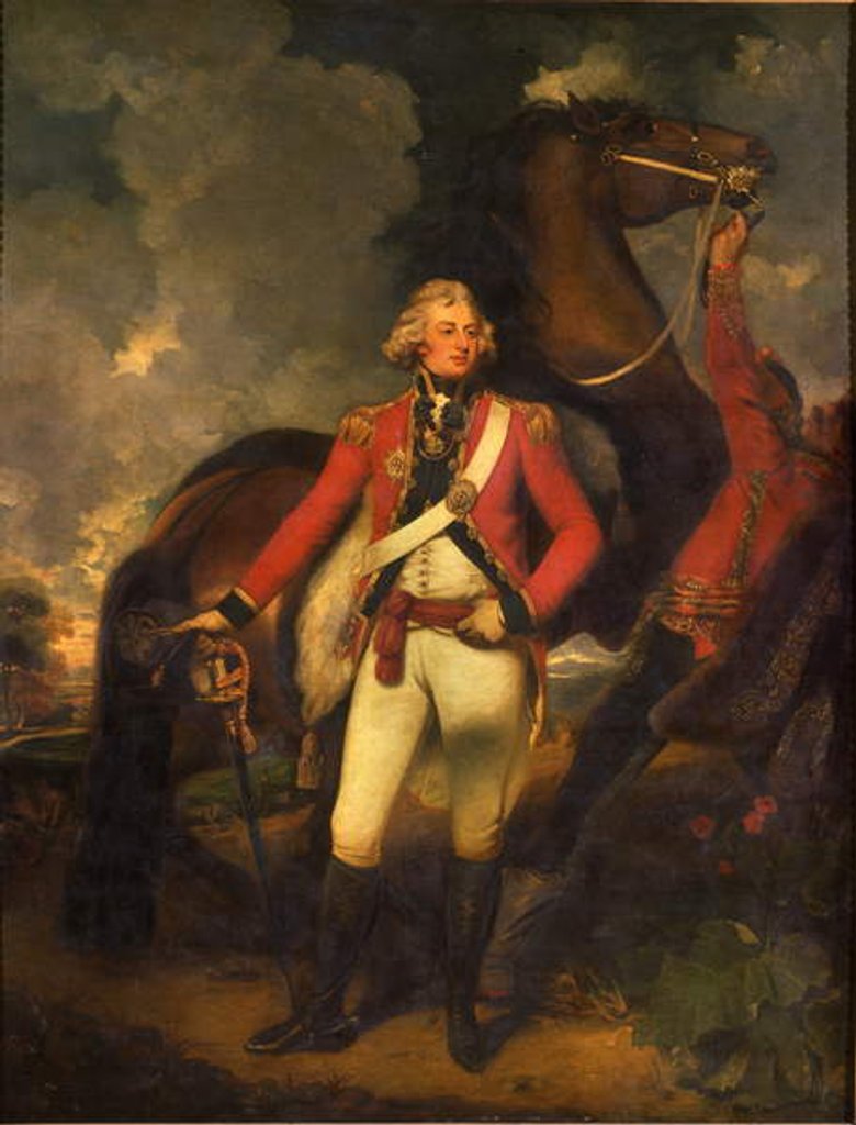 Detail of Portrait of HRH Frederick Augustus, Duke of York by John Hoppner