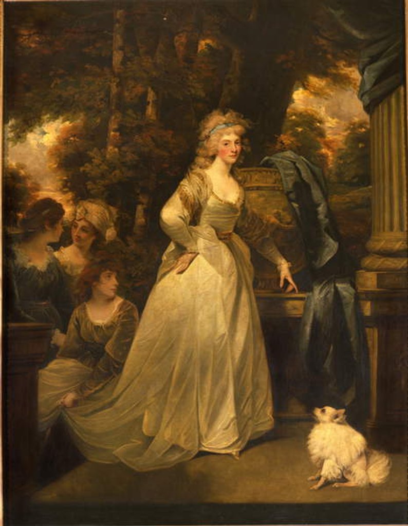 Detail of Portrait of H.R.H. Frederica Charlotte Ulrica, Princess Royal of Prussia and Duchess of York, 1792 by John Hoppner