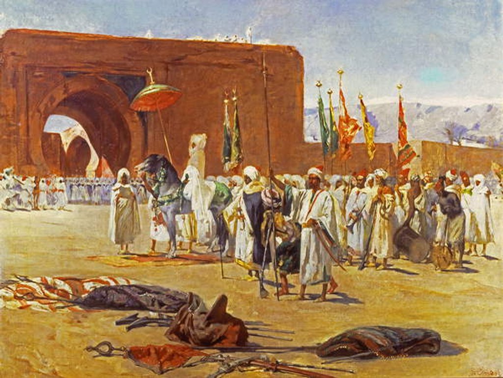 Detail of Moorish Procession by Jean Joseph Benjamin Constant