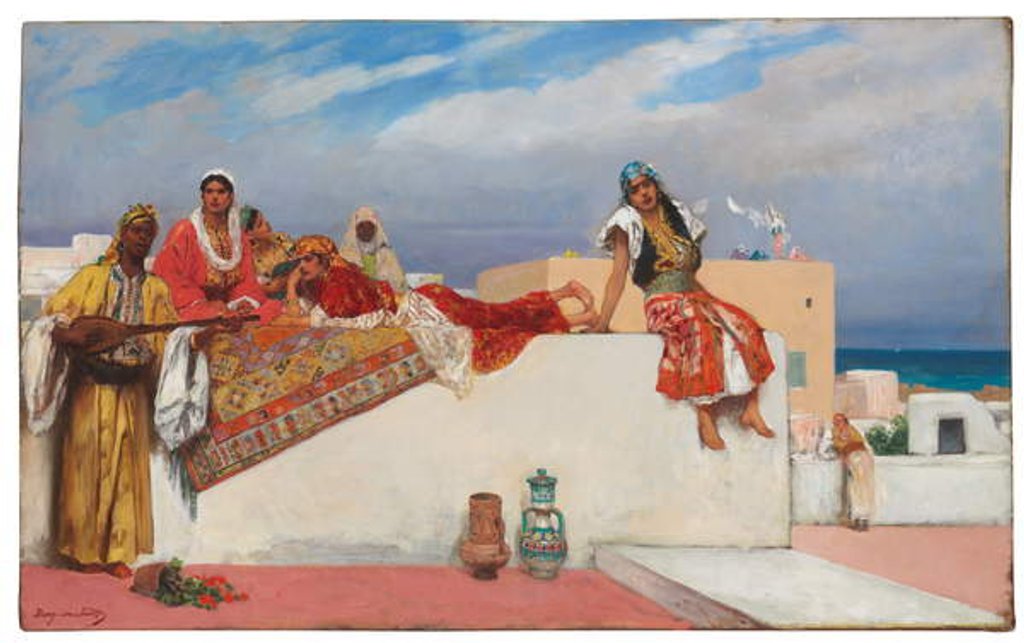 Detail of An Afternoon Idyll by Jean Joseph Benjamin Constant