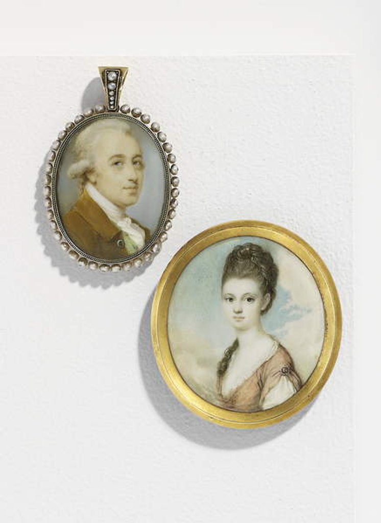 Detail of William Woodville by Jeremiah Meyer