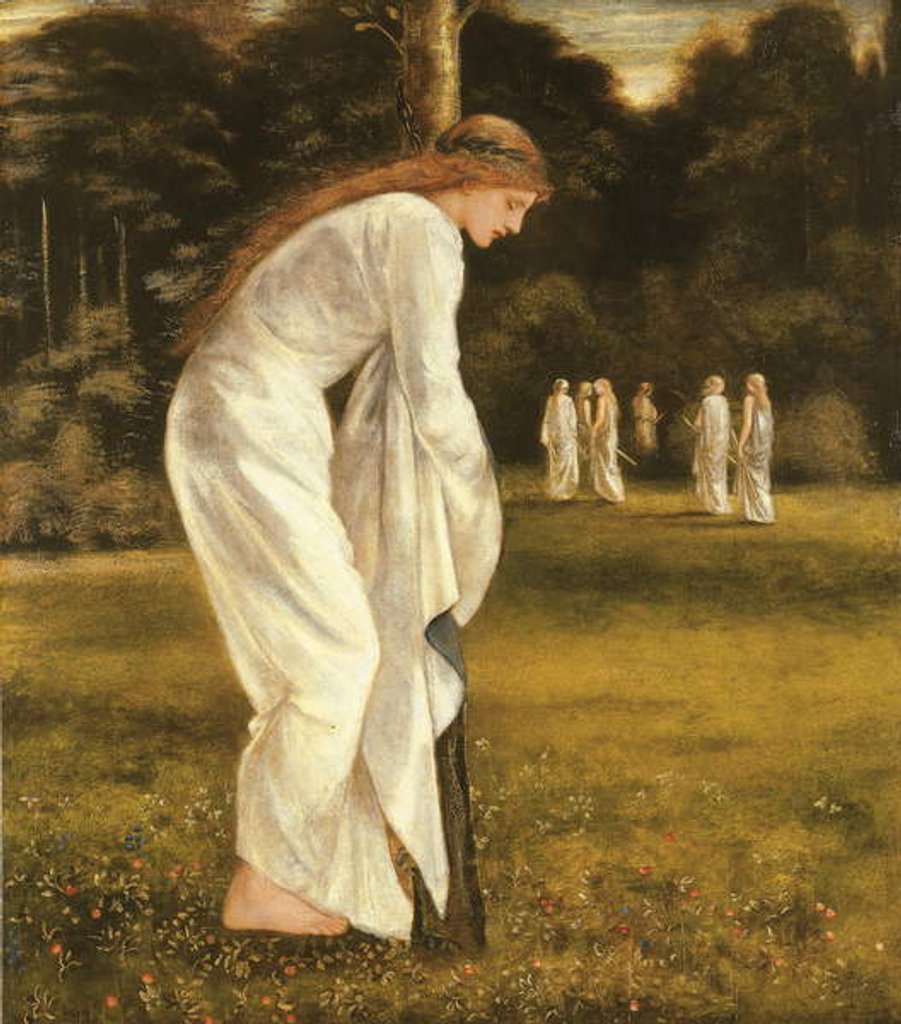 Detail of The Princess Tied to a Tree by Edward Coley Burne-Jones
