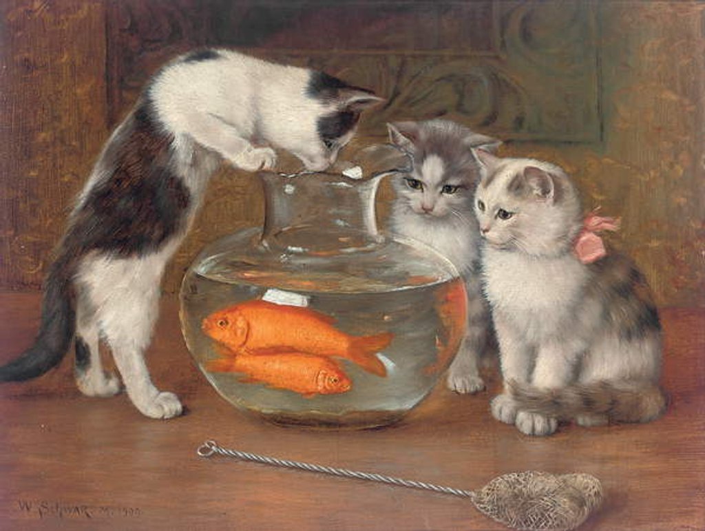 Detail of A Tempting Treat, 1900 by Wilhelm Schwar