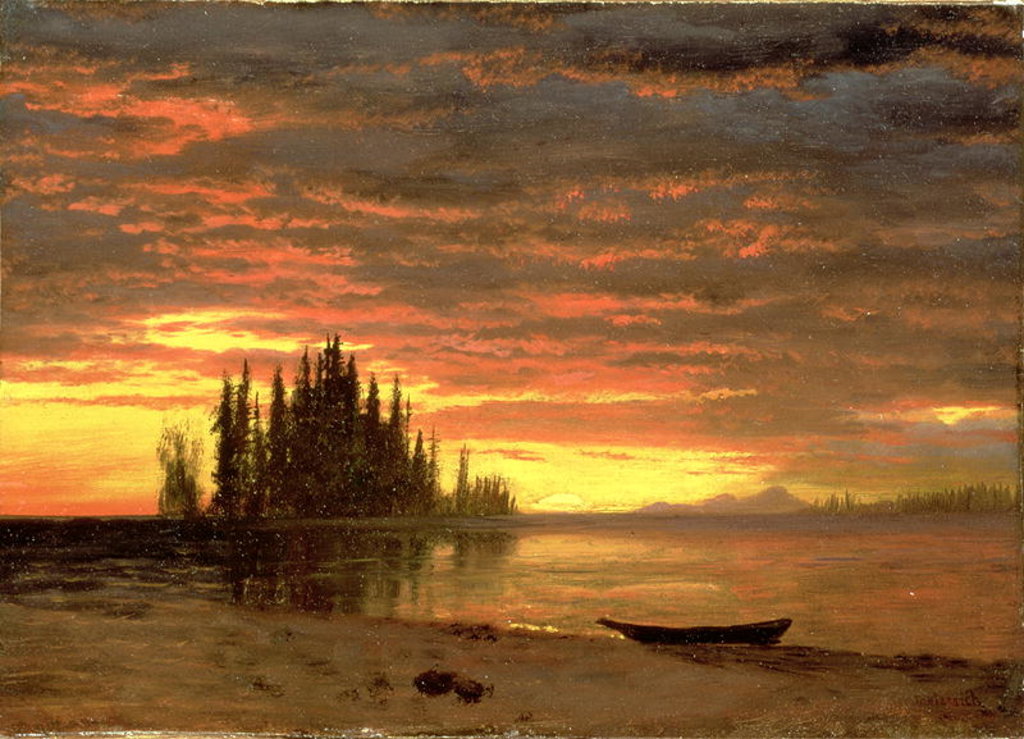 Detail of California Sunset by Albert Bierstadt