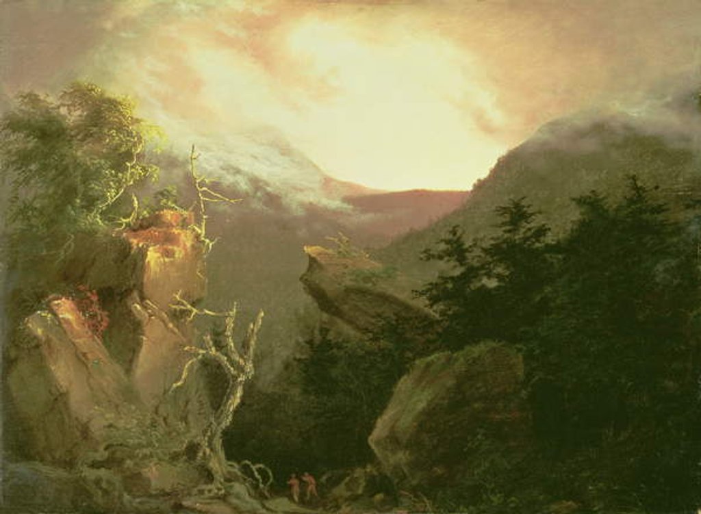Detail of Mountain Sunrise, 1826 by Thomas Cole
