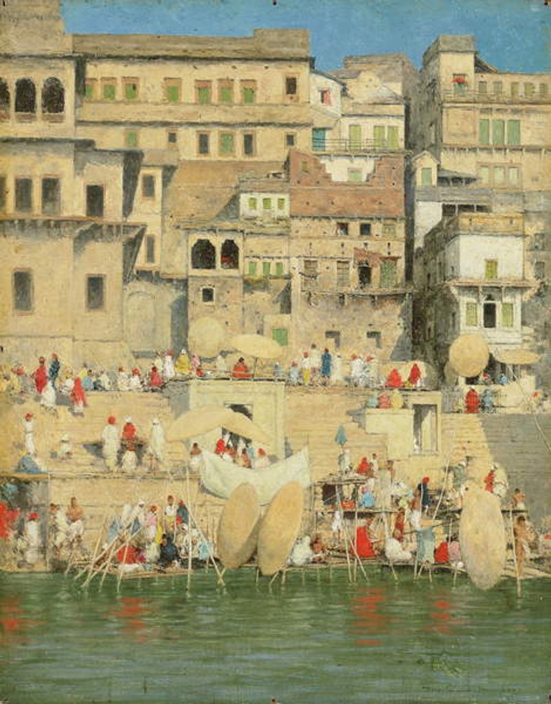 Detail of Benares, Blue is the Sky by Mortimer Ludington Menpes