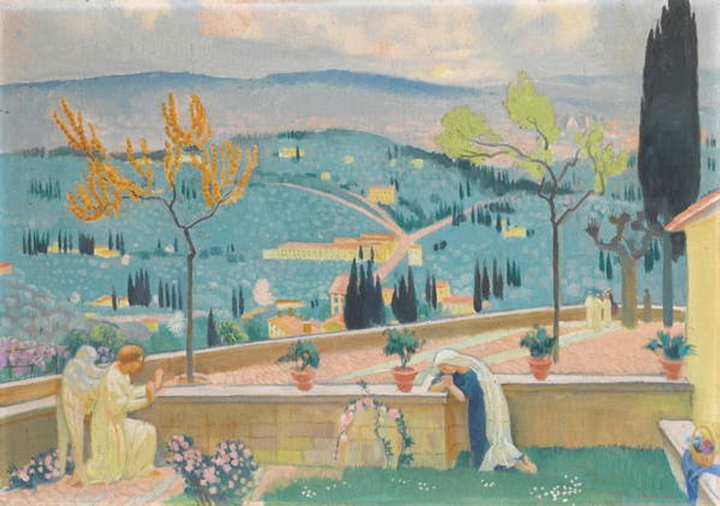Detail of The Annunciation in Fiesole, 1928 by Maurice Denis