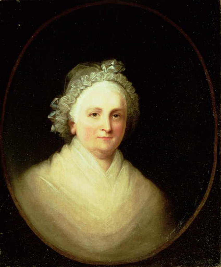 Detail of Portrait of Martha Washington by Jane Stuart