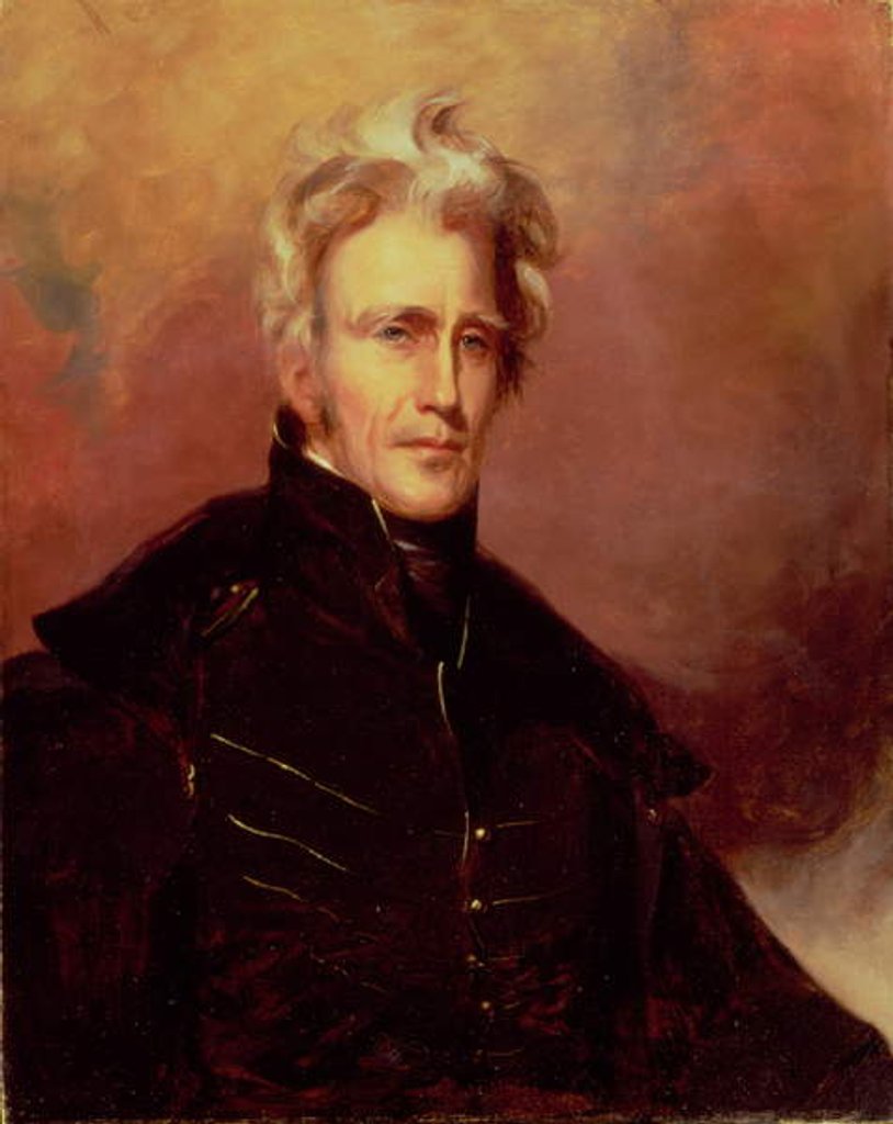 Detail of Portrait of Andrew Jackson, 1858 by Thomas Sully