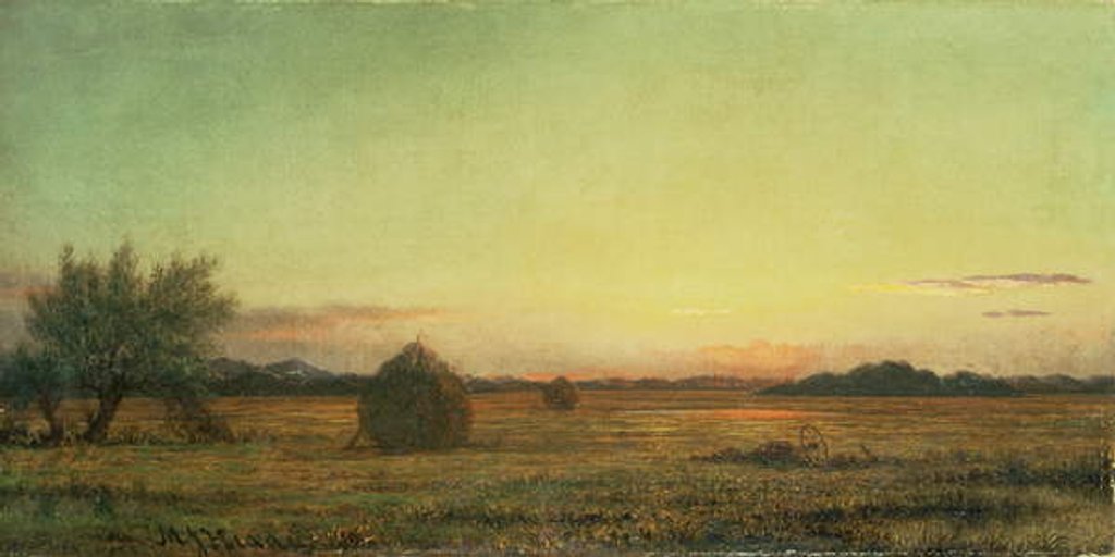 Detail of Jersey Meadows by Martin Johnson Heade