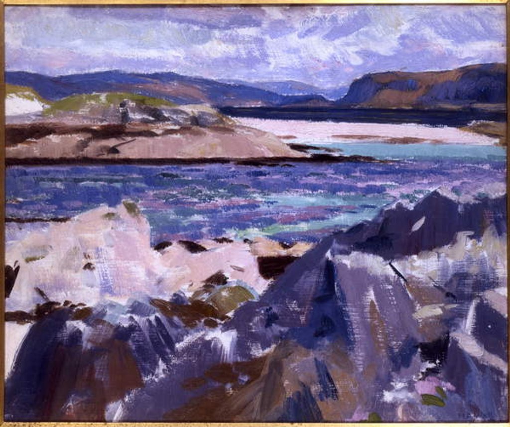 Detail of Eilean Annraidh from the north end, Iona, looking towards Mull by Francis Campbell Boileau Cadell