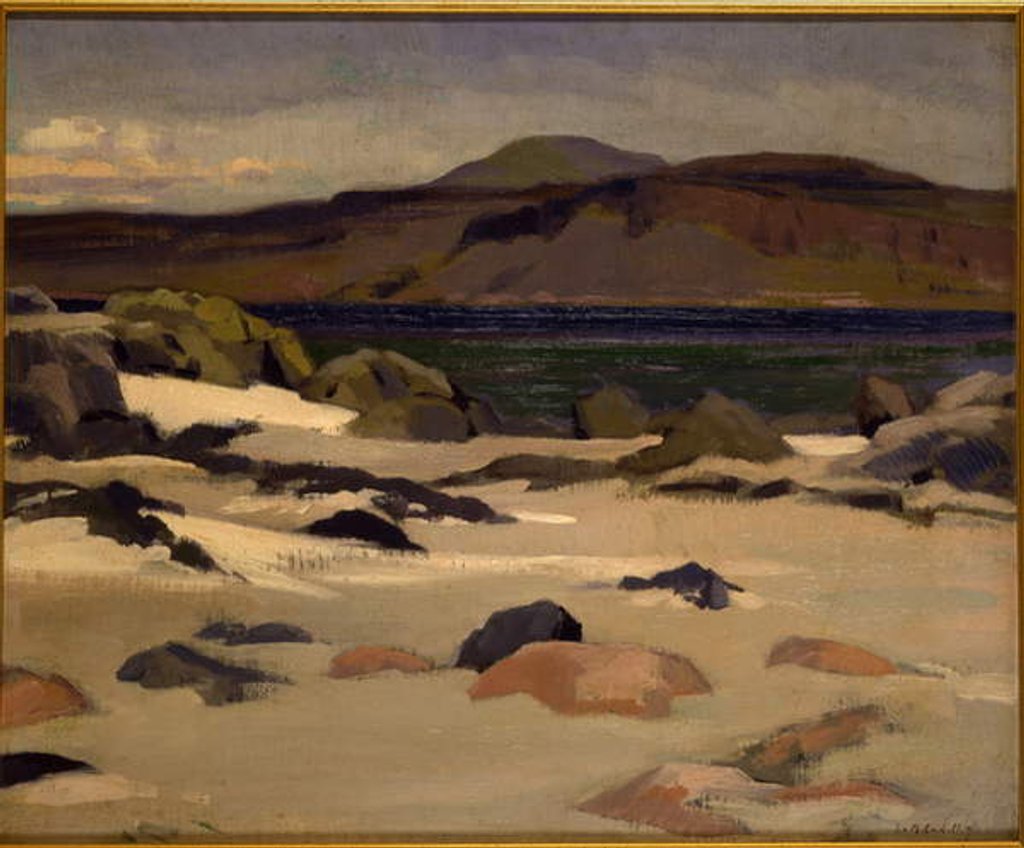 Detail of Ben More from Cow's Rock by Francis Campbell Boileau Cadell