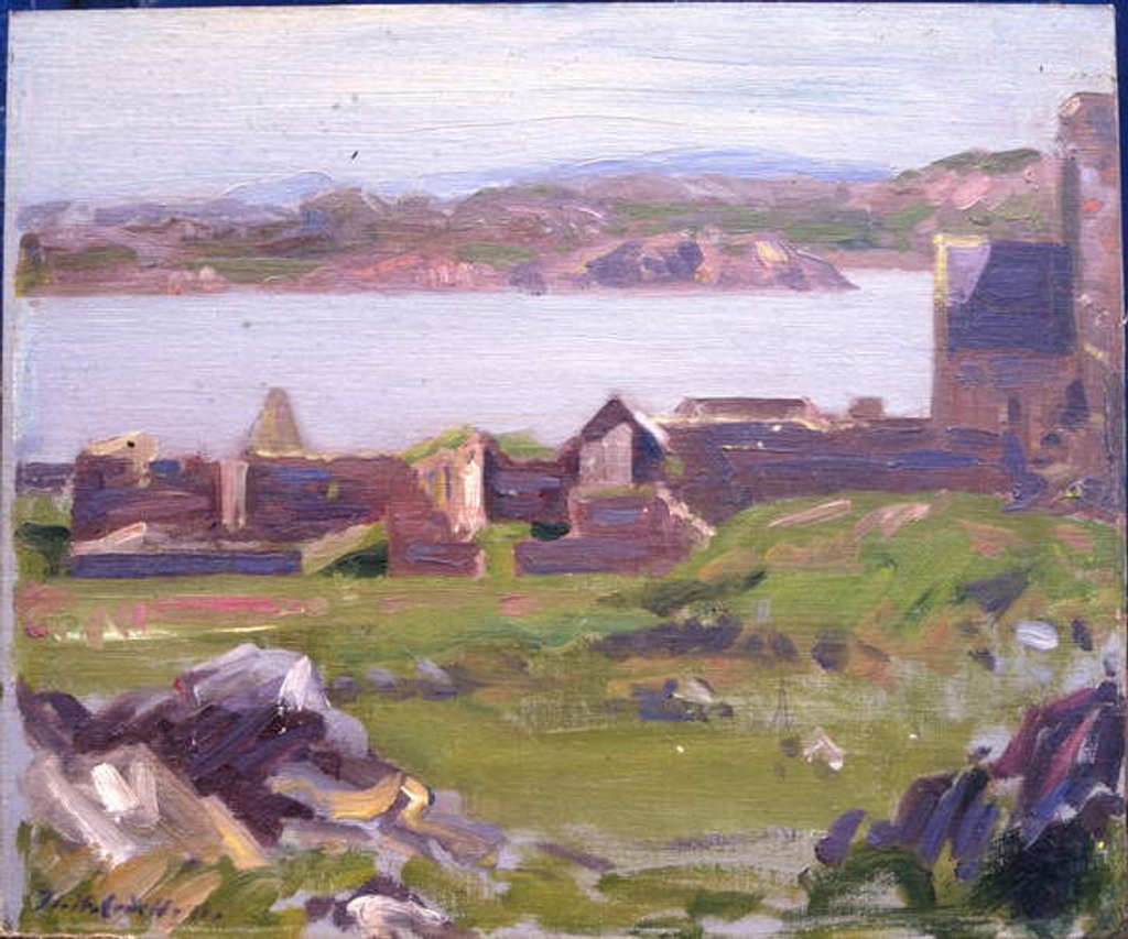 Detail of The Ruins of Iona Abbey by Francis Campbell Boileau Cadell