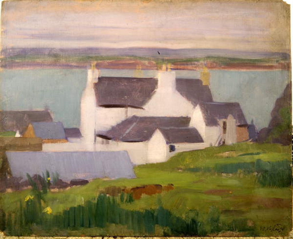 Detail of The Artist's Studio, Iona, from St. Columba Hotel by Francis Campbell Boileau Cadell