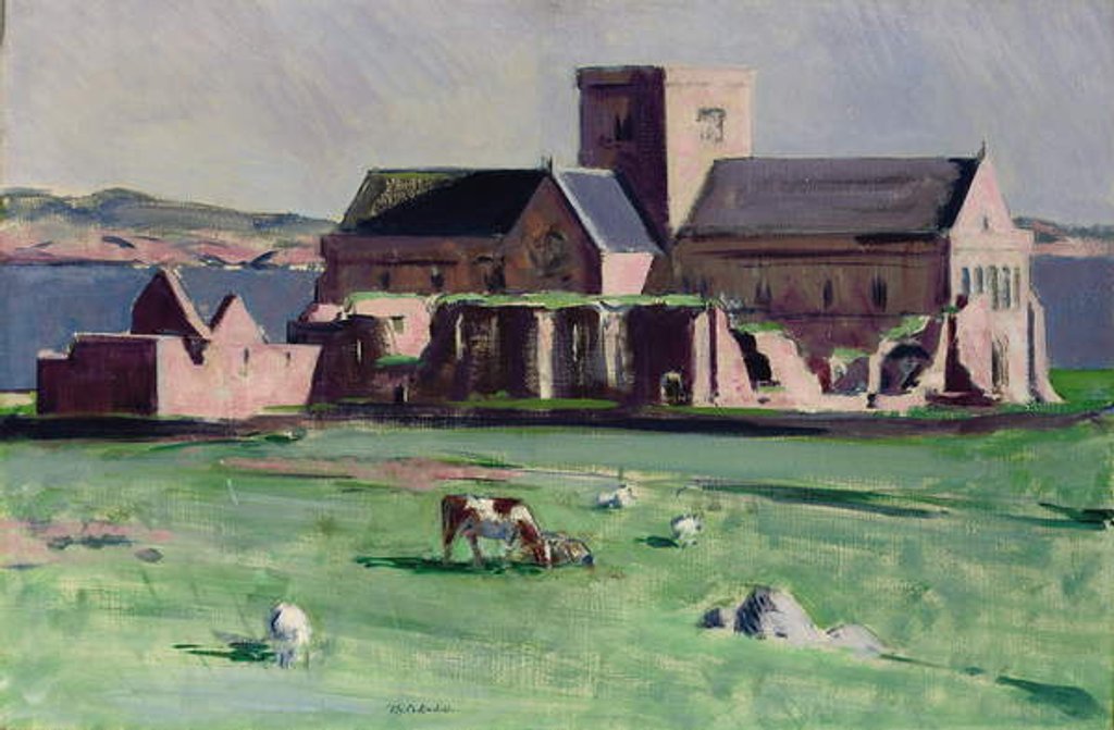 Detail of Iona Abbey from the northwest by Francis Campbell Boileau Cadell