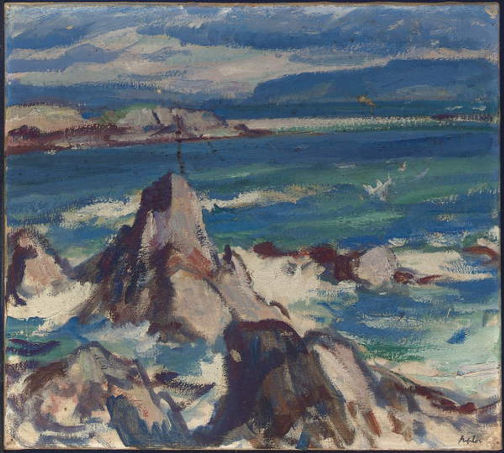 Detail of Rocks and Sea, Iona by Samuel John Peploe