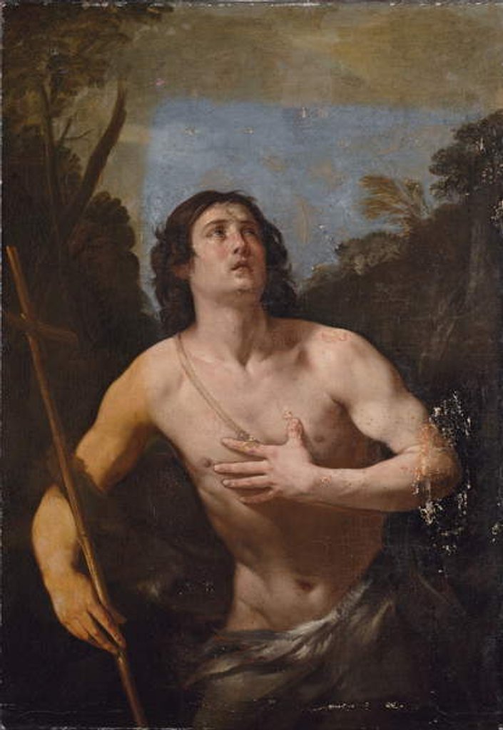 Detail of Saint John the Baptist in the Wilderness by Guido Reni