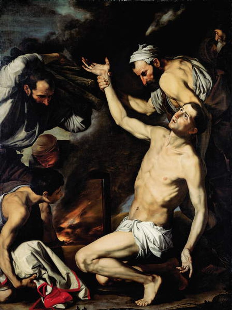 Detail of The Martyrdom of Saint Lawrence by Jusepe de (1591-1652) Ribera