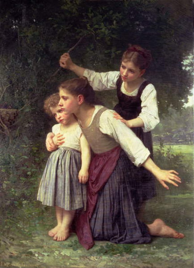 Detail of In the Wood by Elizabeth Jane Gardner Bouguereau