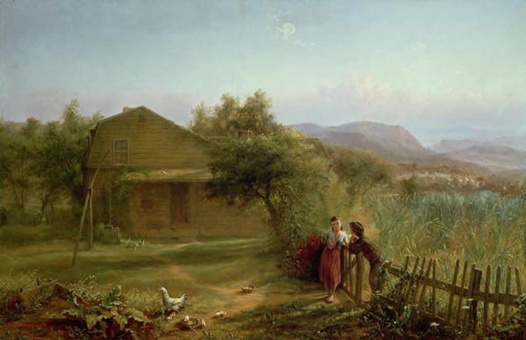 Detail of Flirtation, 1875 by Jerome Thompson