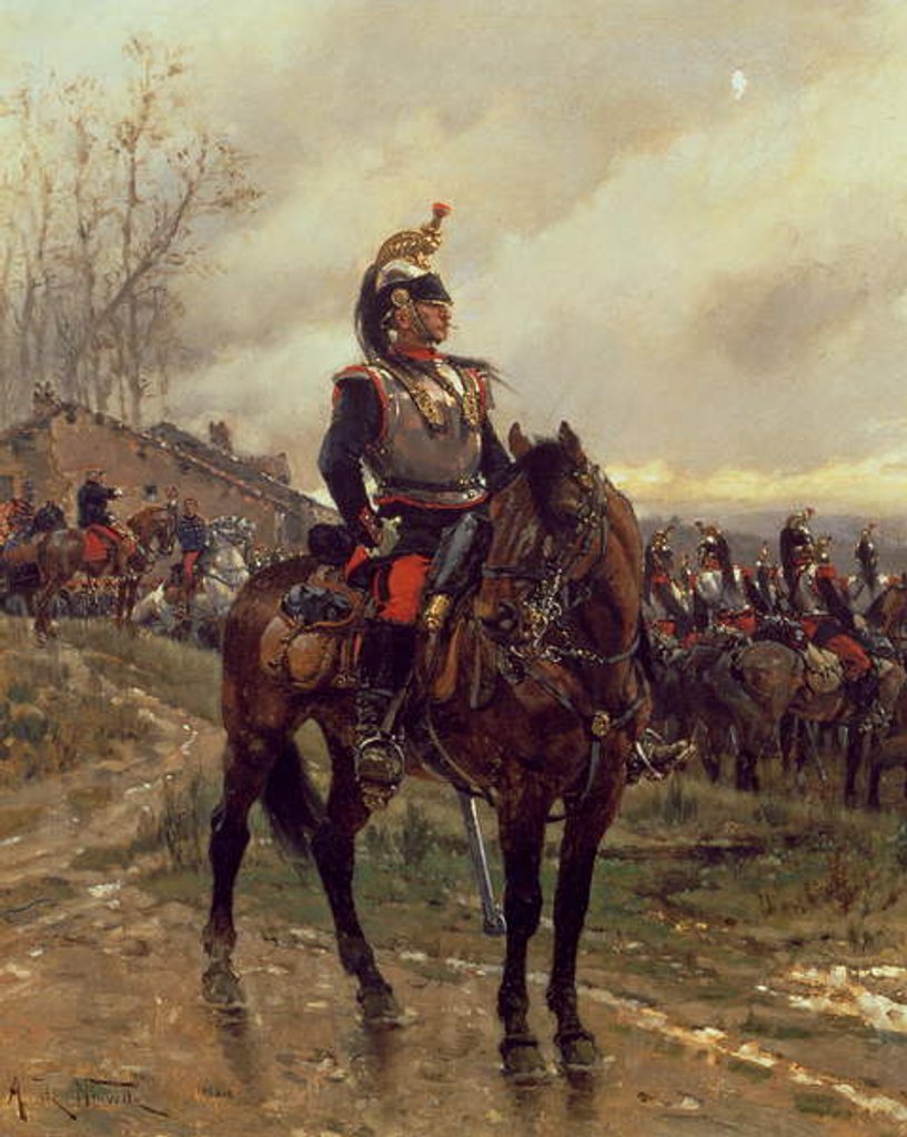 Detail of The Hussars by Alphonse Marie de Neuville